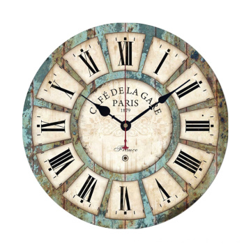 Horloge murale en bois